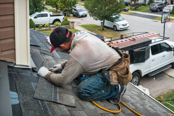 Professional Flat Roof Repair technician working in Lee, MA